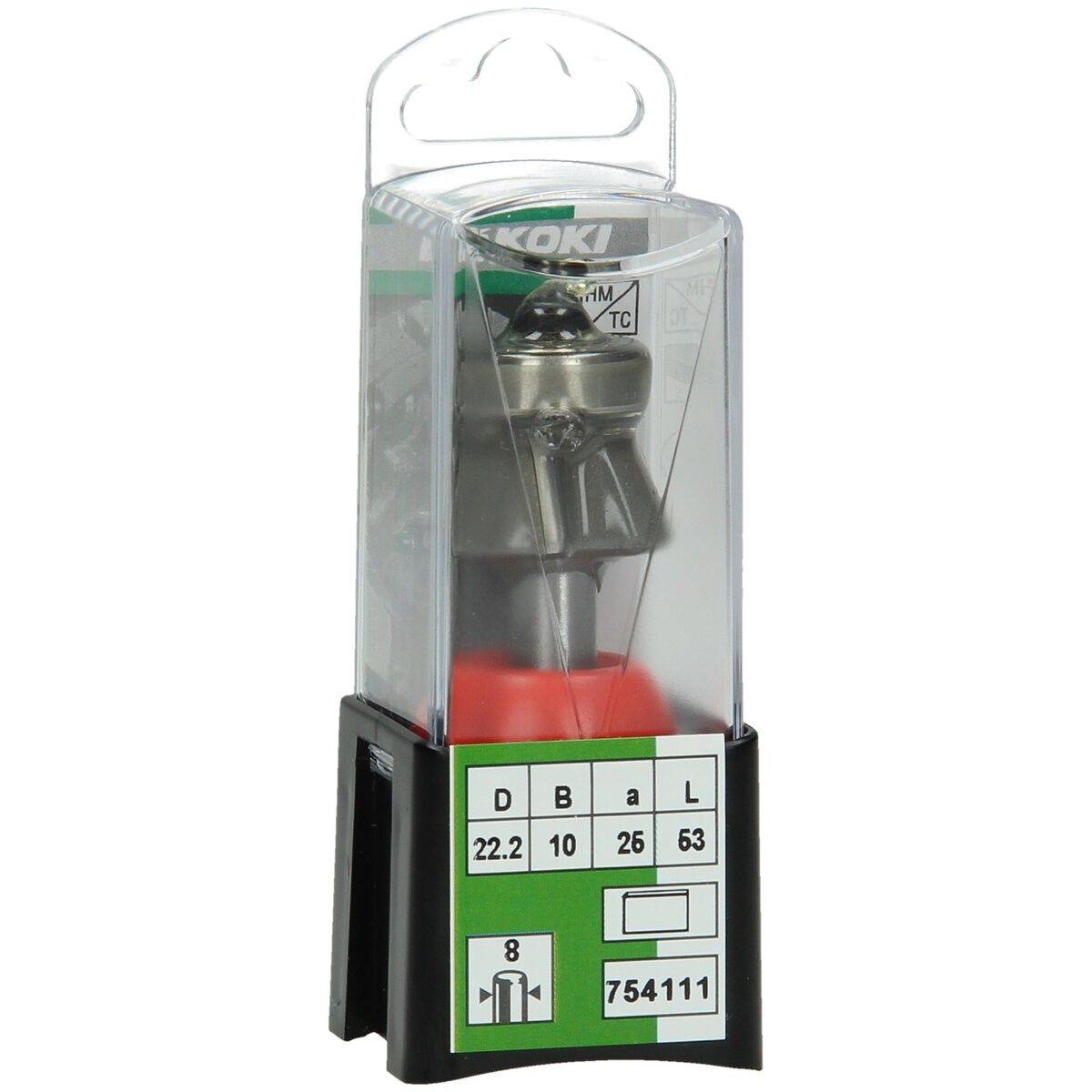 Fresa de corte en bisel de 8 mm tres estrías 22,2x53x25