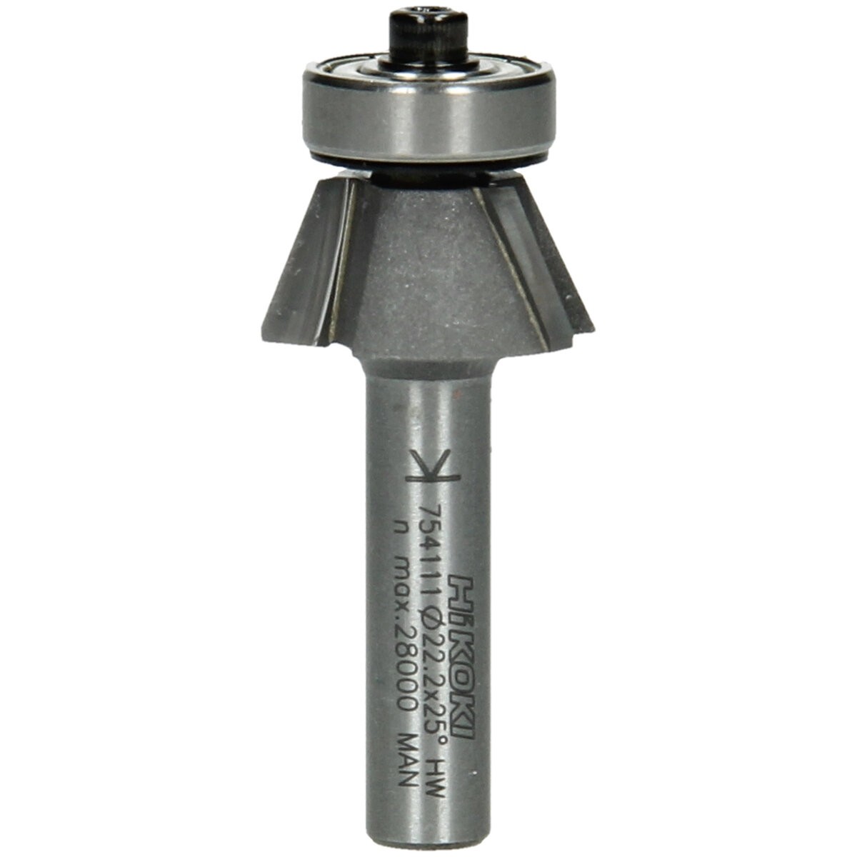 Fresa de corte en bisel de 8 mm tres estrías 22,2x53x25