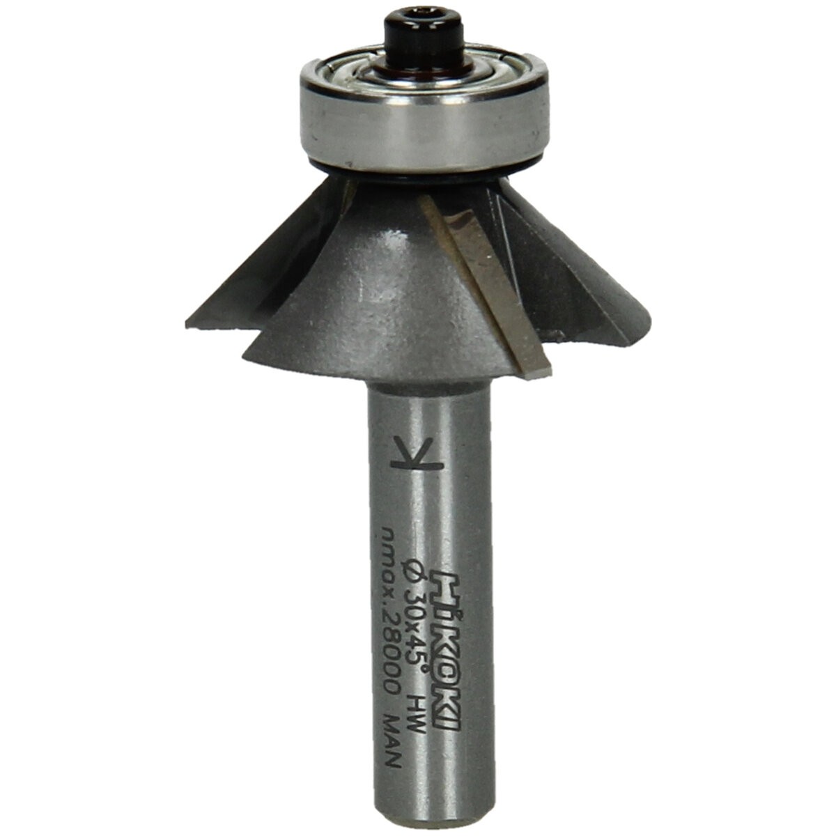 Fresa de corte en bisel de 8 mm tres estrías 30x53x45