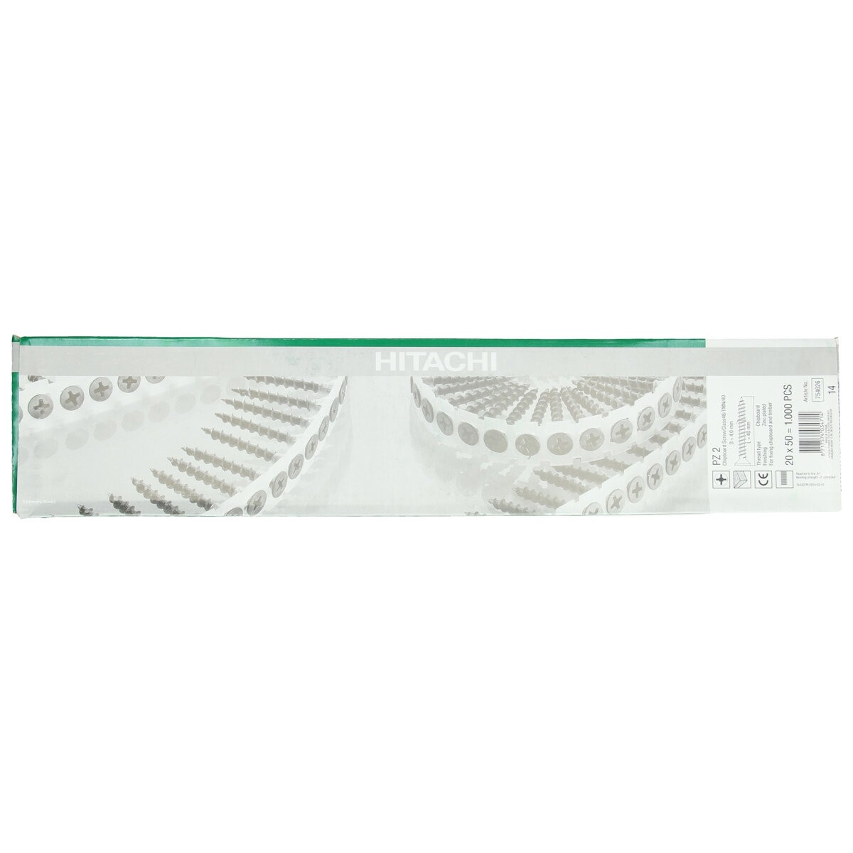 1000 tornillos para aglomerado PH2, 4,0 x40 mm, zincado