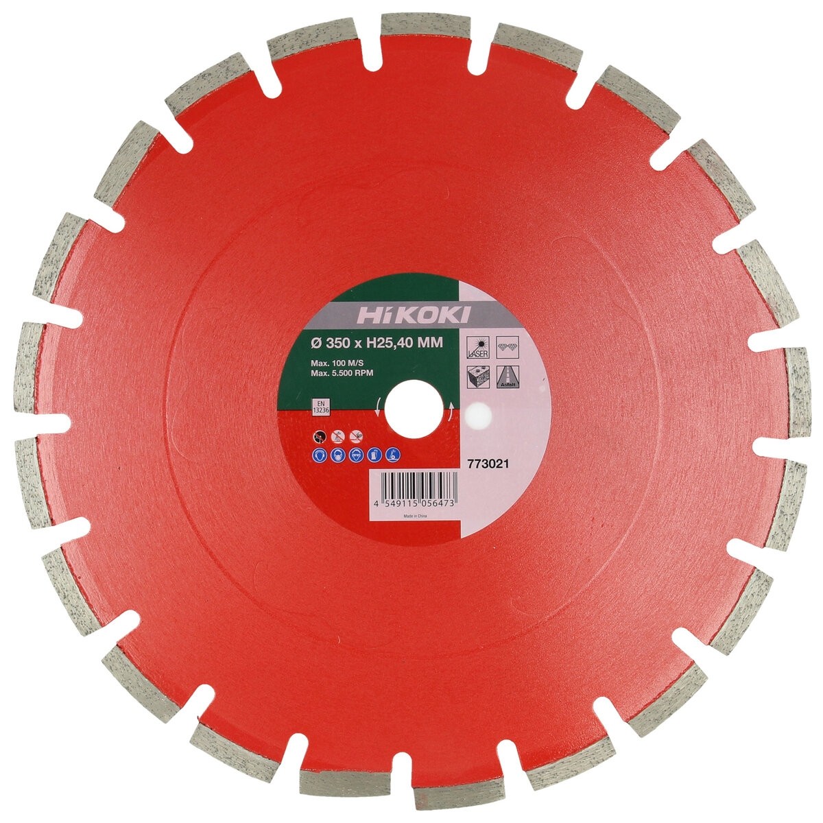 Disco diamantado 350x10,0x20,0 mm láser estándar de asfalto