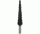 Broca escalonada HSS recubierta de TiAlN, estriado helicoidal 4 - 12 mm