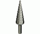 Broca escalonada HSS, estría recta 4 - 20 mm