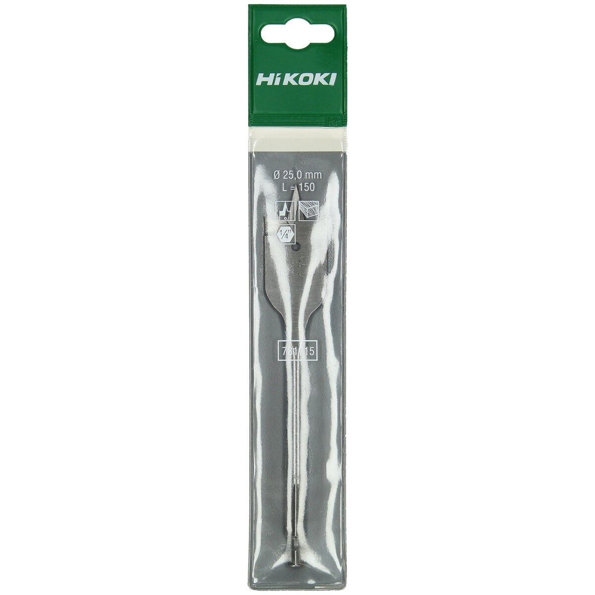 Broca de pala para madera 40,0 x 150 mm 1/4