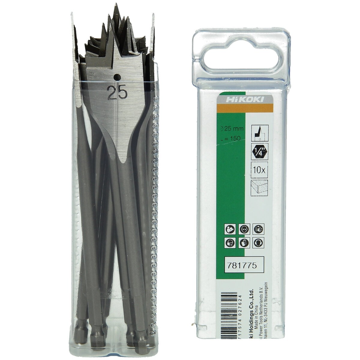 Broca de pala para madera 40,0 x 150 mm 1/4