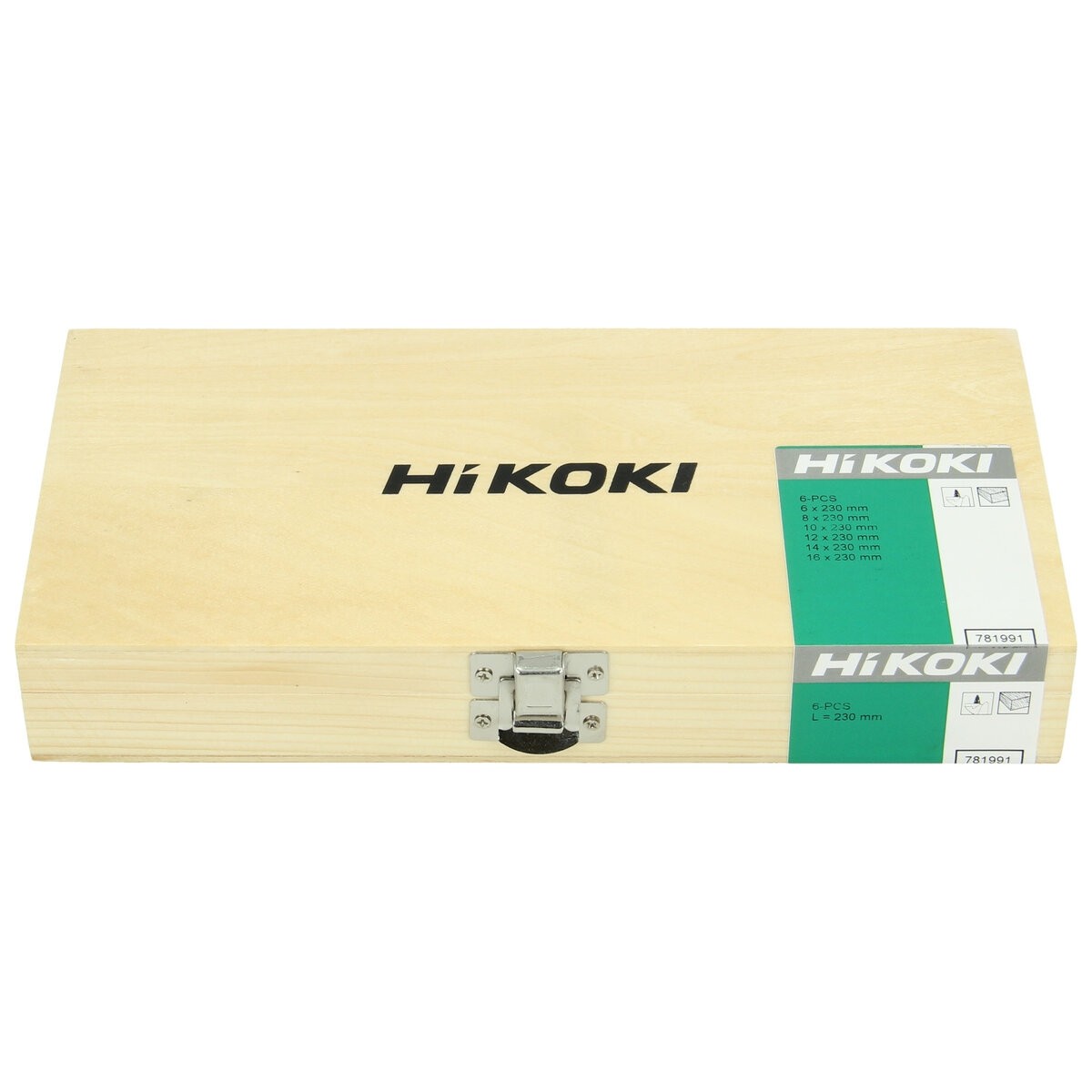 Cartucho de brocas de pala para madera 8 piezas (10/12/14/16/18/20/22/24 x 230 mm)