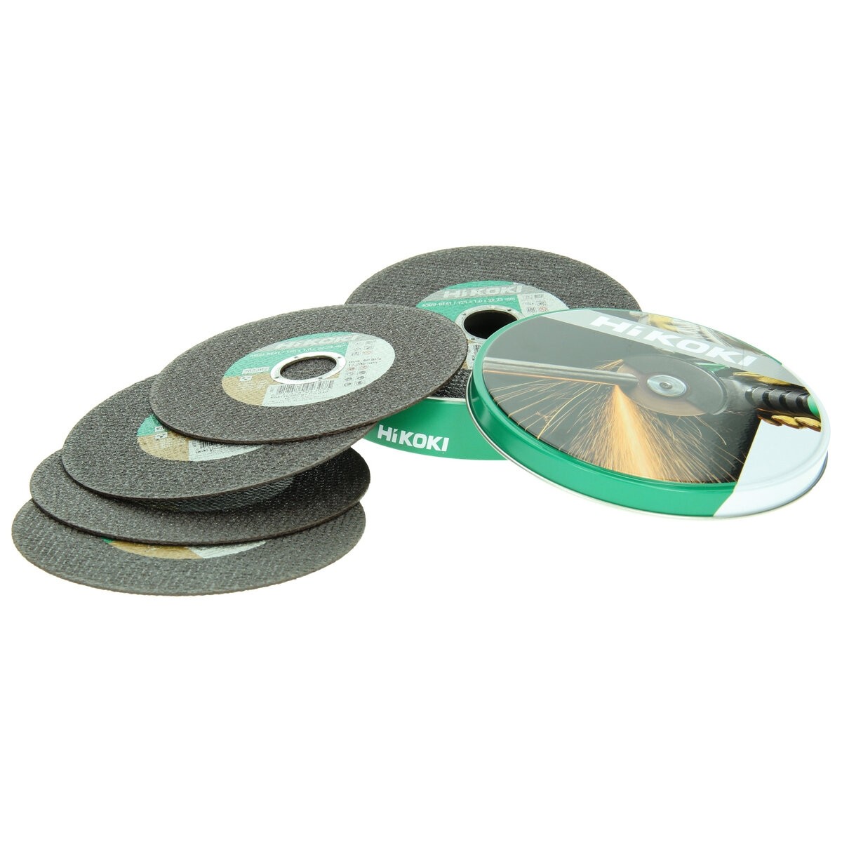 10 ruedas de corte 125x1,0x22,23 mm plana brillante, Inox, estaño