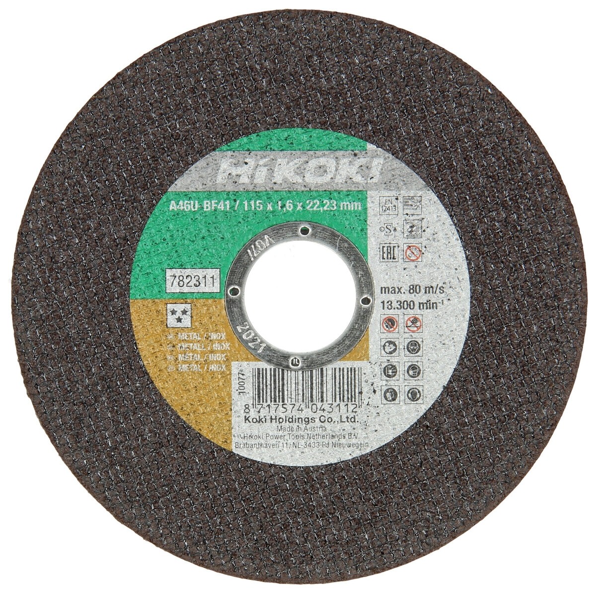 Disco de corte 150x1,6x22,23 mm plano brillante, acero Inox