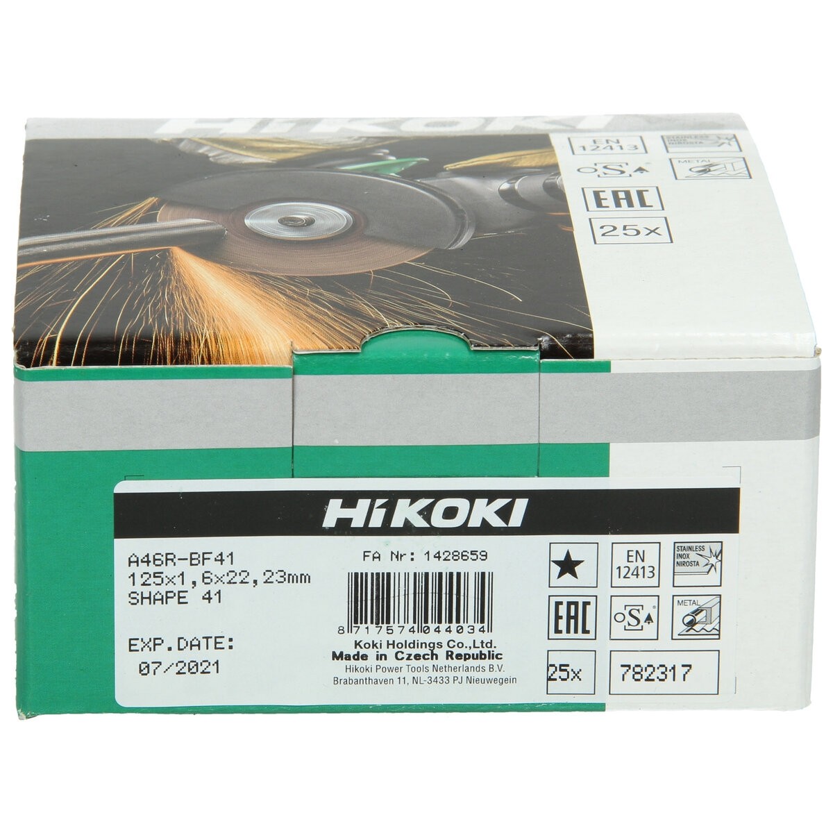 Disco de corte 115x1,6x22,23 mm plano HSP, acero Inox