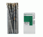 25 brocas para martillo SDS-Plus 2 cortadores 9 x 100/160 mm