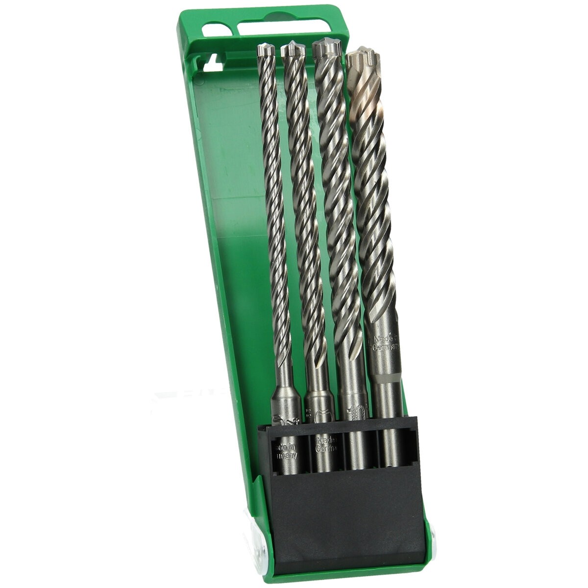 Juego de brocas para martillo SDS-Plus con cabeza completa carburo (FCH) 4 cortadores (4 piezas) 6/8/10/12 x 165 mm