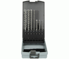 Juego de brocas para martillo SDS-Plus con cabeza completa carburo (FCH) 4 cortadores (7 piezas) 5/6/8 x 115 mm 6/8/10/12 x 165 mm