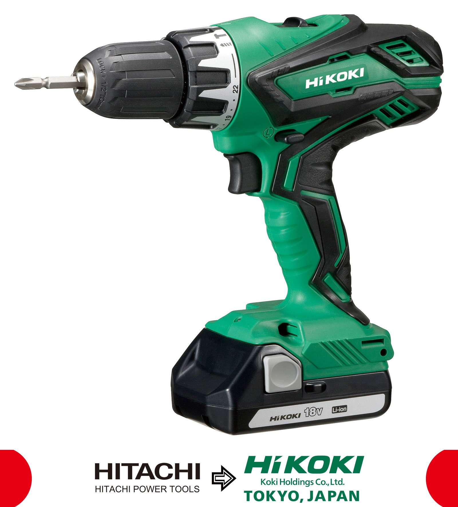 DV18DJL Taladro combinado a batería de litio