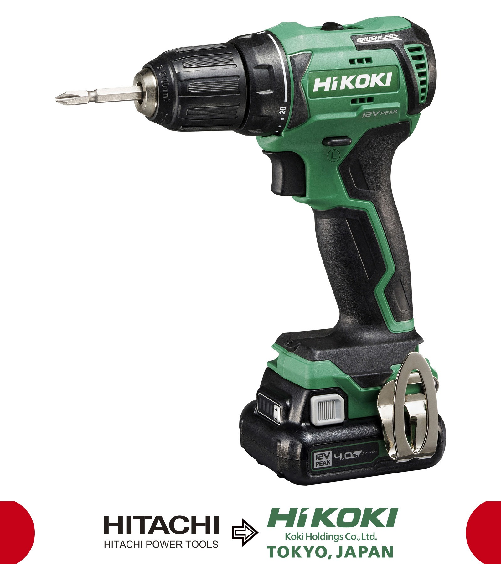 DS12DD Taladro atornillador 12V Brushless 4.0Ah