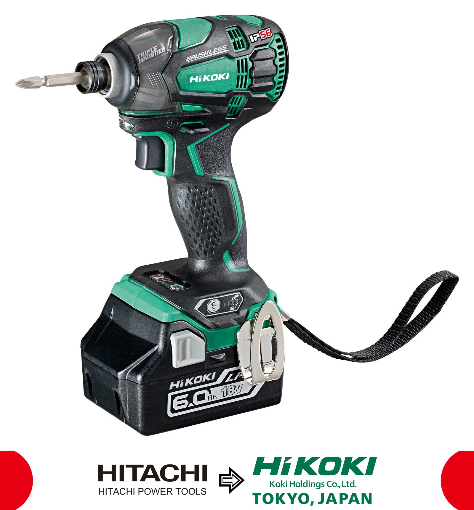 WH18DBDL2 Atornillador de impacto a batería de litio