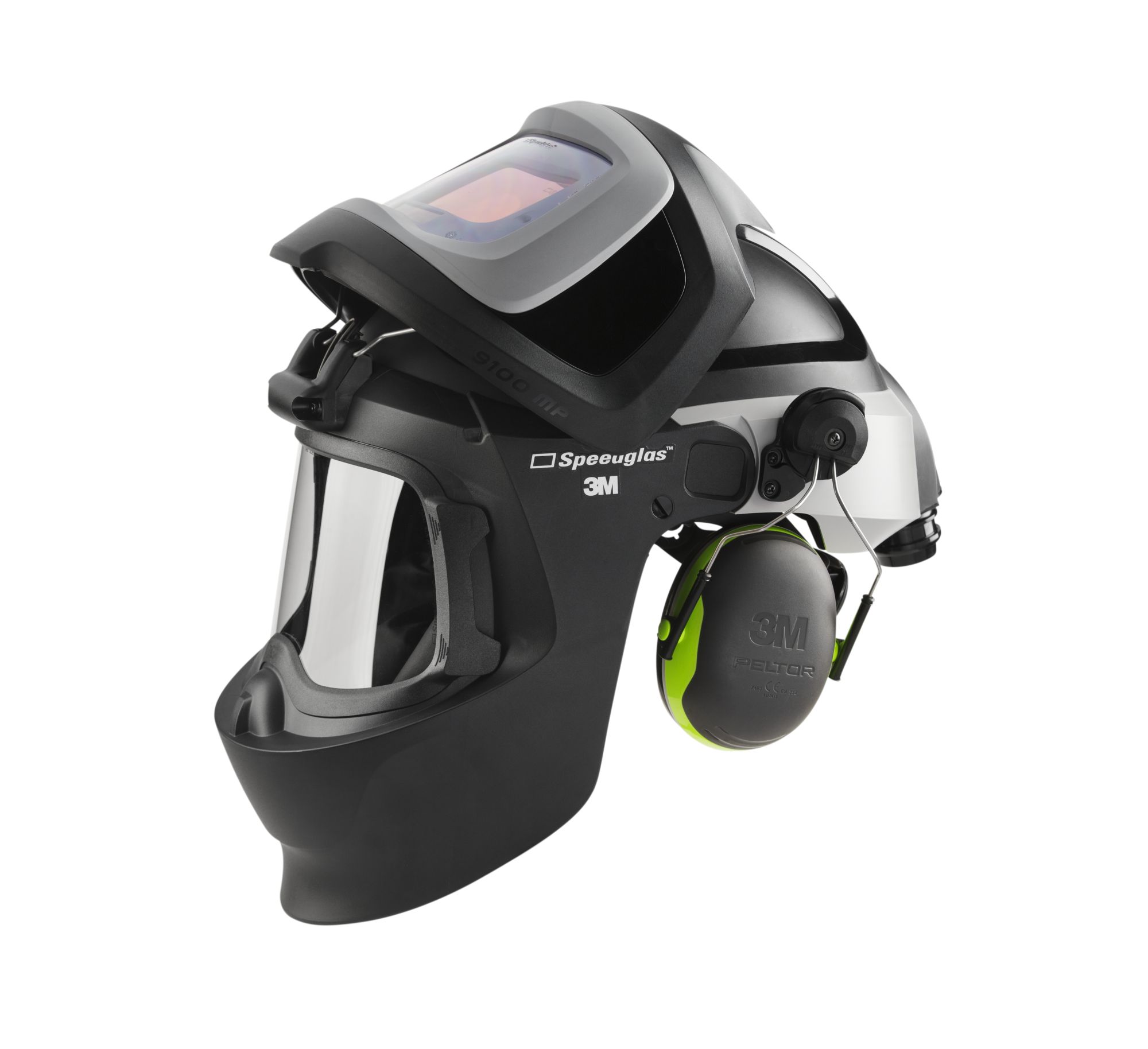 Equipo de respiración motorizado 3M™ Adflo™ con pantalla de soldadura 3M™ Speedglas™ 9100 MP, sin filtro de soldadura, incluyendo bolsa, 577700