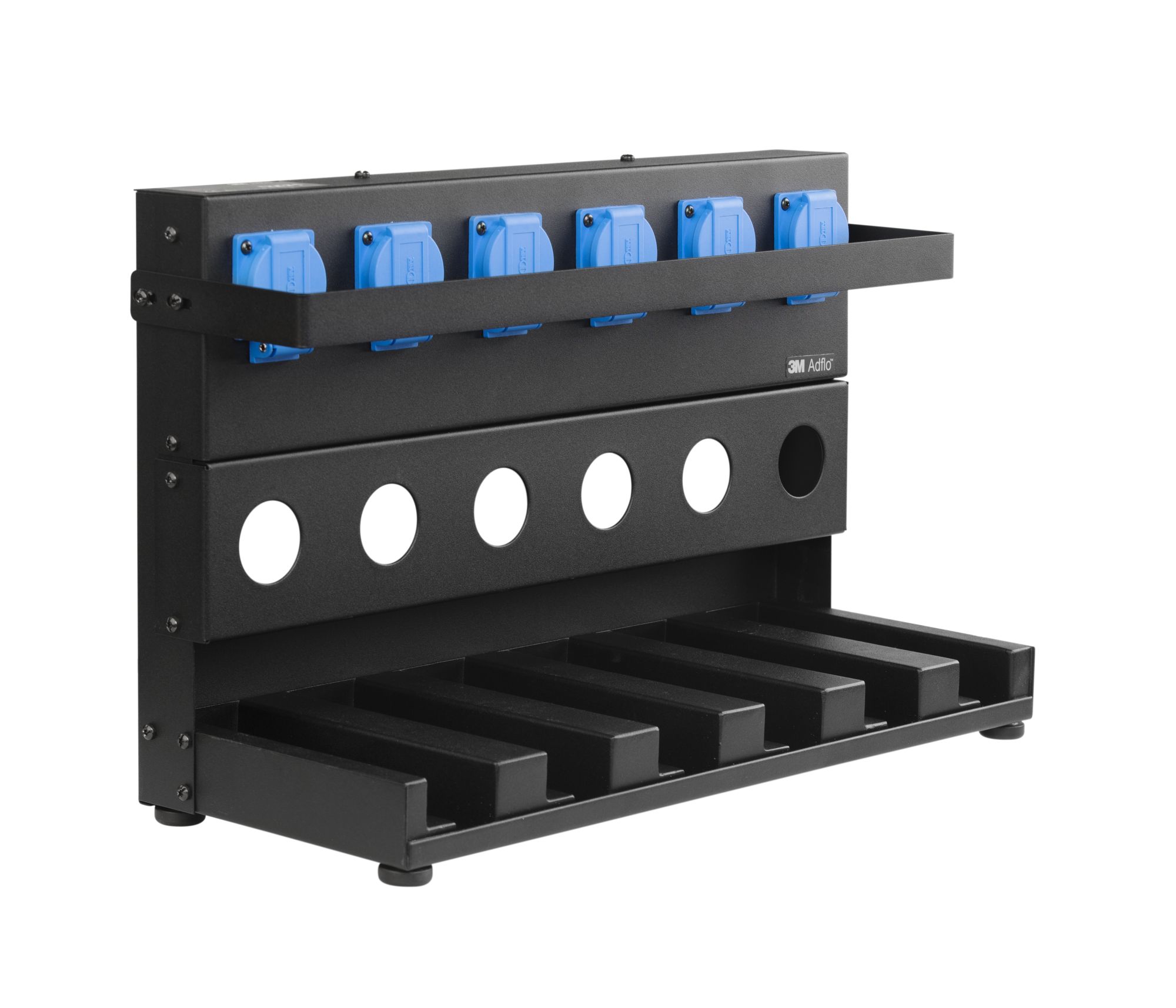 Cargador de batería para equipo de respiración motorizado 3M™ para Adflo™, 6 estaciones, Unión Europea, 833706