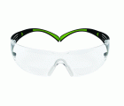 3M™ SecureFit™ 400 Gafas de seguridad graduadas, montura negro/verde, antirrayaduras/antiempañante, lente incolora 1,5 graduación, SF415AS/AF-EU, 20/caja