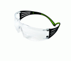 3M™ SecureFit™ 400 Gafas de seguridad graduadas, montura negro/verde, antirrayaduras/antiempañante, lente incolora 1,5 graduación, SF415AS/AF-EU, 20/caja