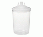 3M™ PPS™ Kits de tapas y vasos desechables, mini, 170 ml, 125 µ, 16752