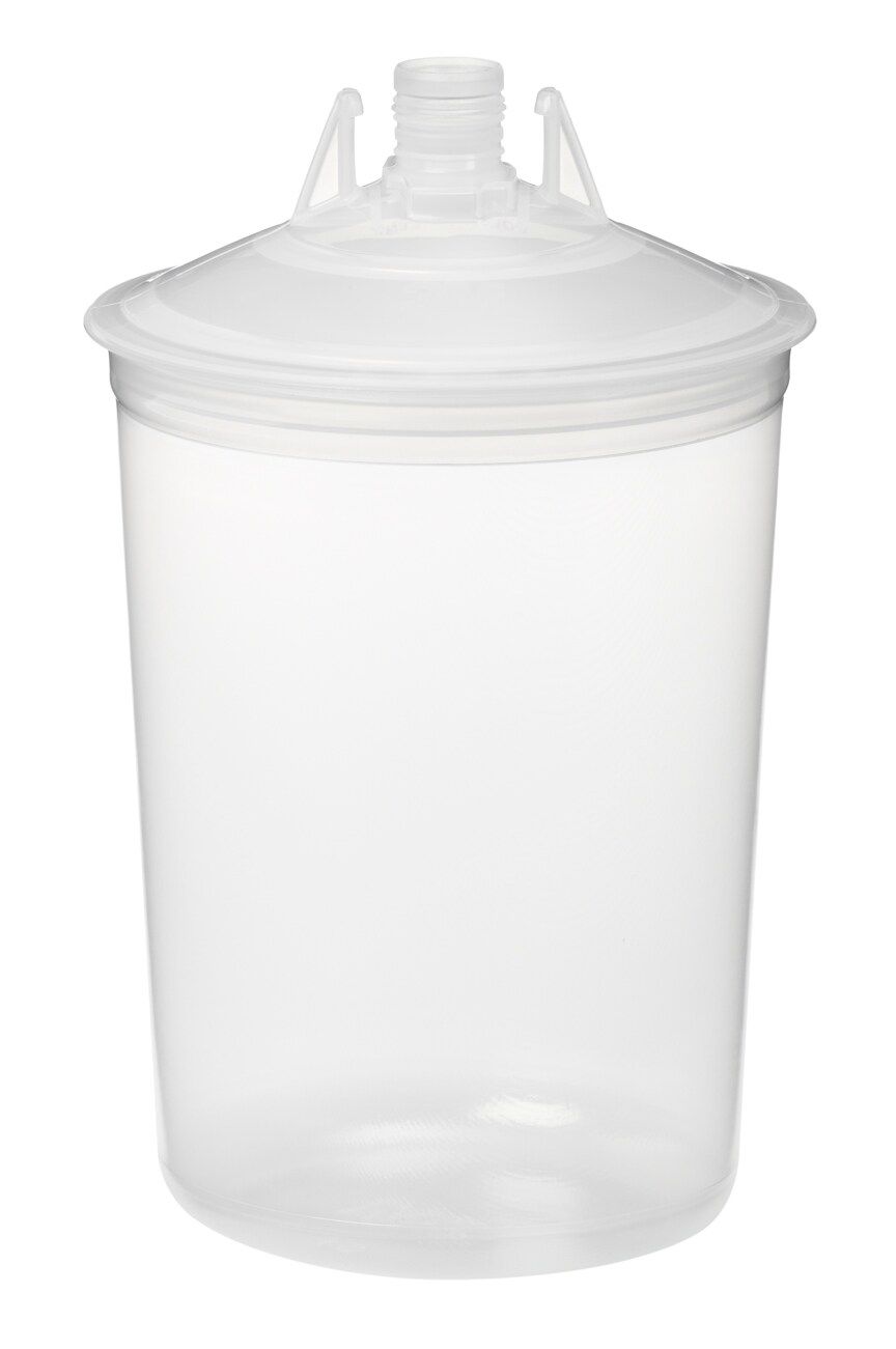 3M™ PPS™ Kits de tapas y vasos desechables, grande, 850 ml, 125 µ, 16740