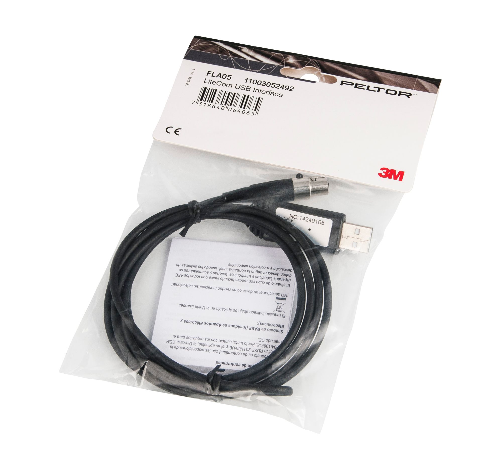 3M™ PELTOR™ Interfaz USB con LiteCom, FLA05
