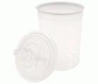 3M™ PPS™ Kits de tapas y vasos desechables, mini, 170 ml, 200 µ, 16114