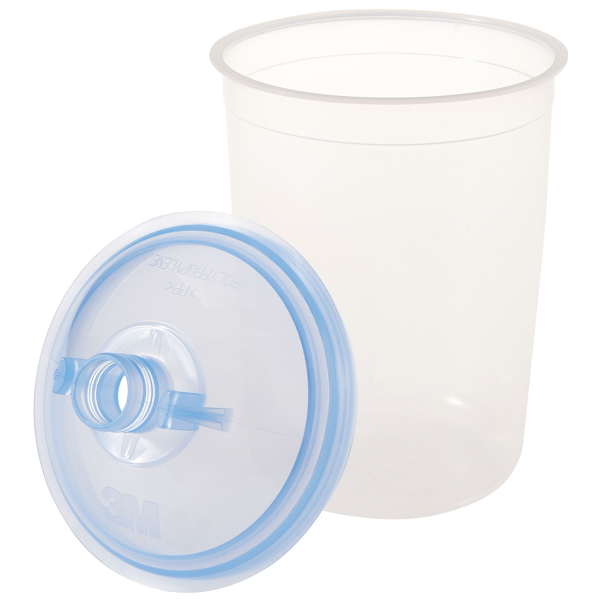 3M™ PPS™ Kits de tapas y vasos desechables, midi, 400 ml, 125 µ, 16312