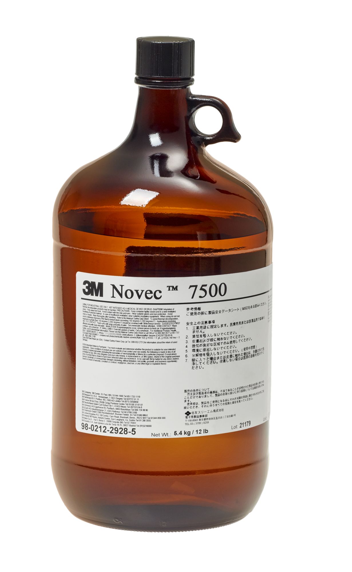 Fluido Especial 3M™ Novec™ 7500, bidón de 12 LB (5,4 KG)
