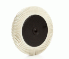 3M™ Scotch-Brite™ Cepillo Radial Bristle BB-ZB, 203 mm x 25 mm x 32 mm, P80, Amarillo, Tipo S, Con Adaptador