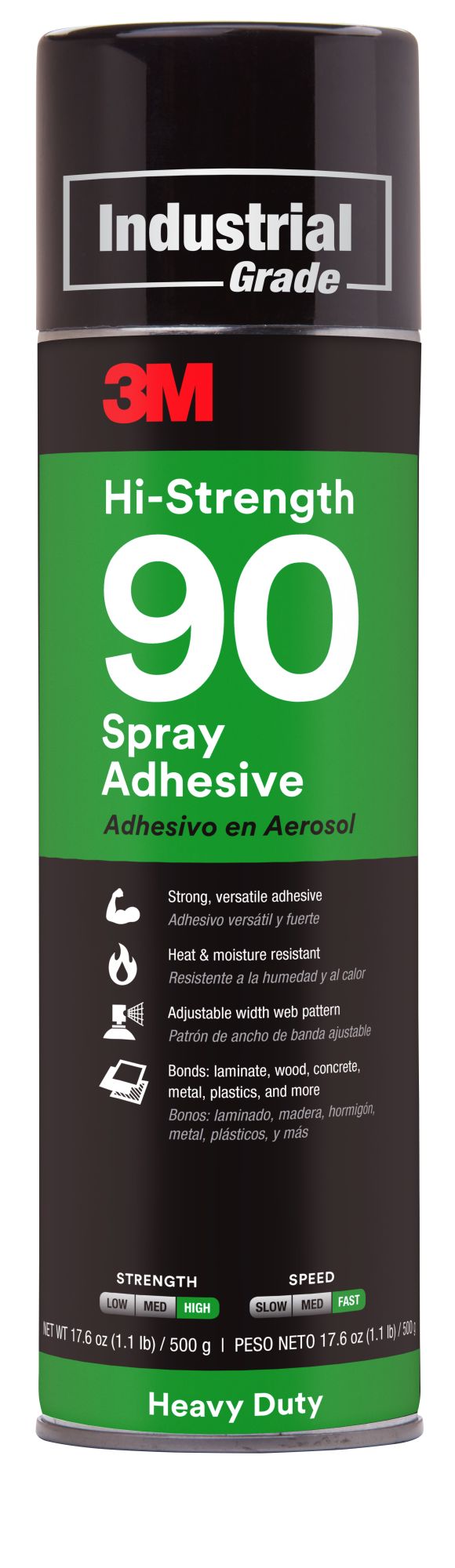 3M™ Adhesivo en spray 90 de altas prestaciones, Transparente, 500 ml