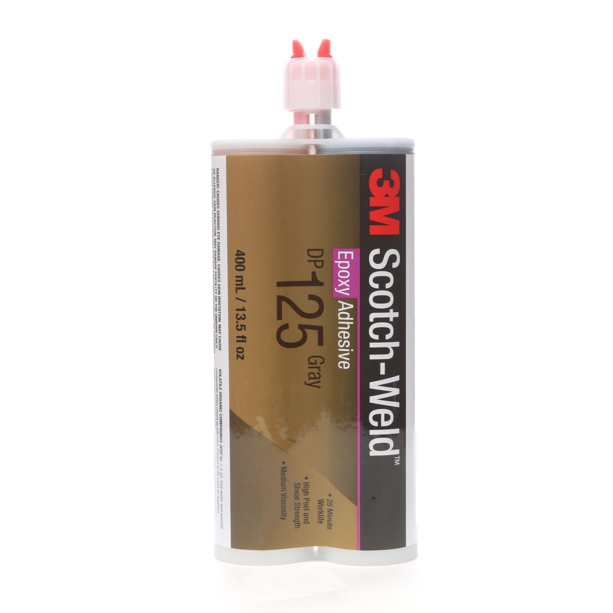 3M™ Scotch-Weld™ Adhesivo epoxi DP125, Gris, 400 ml