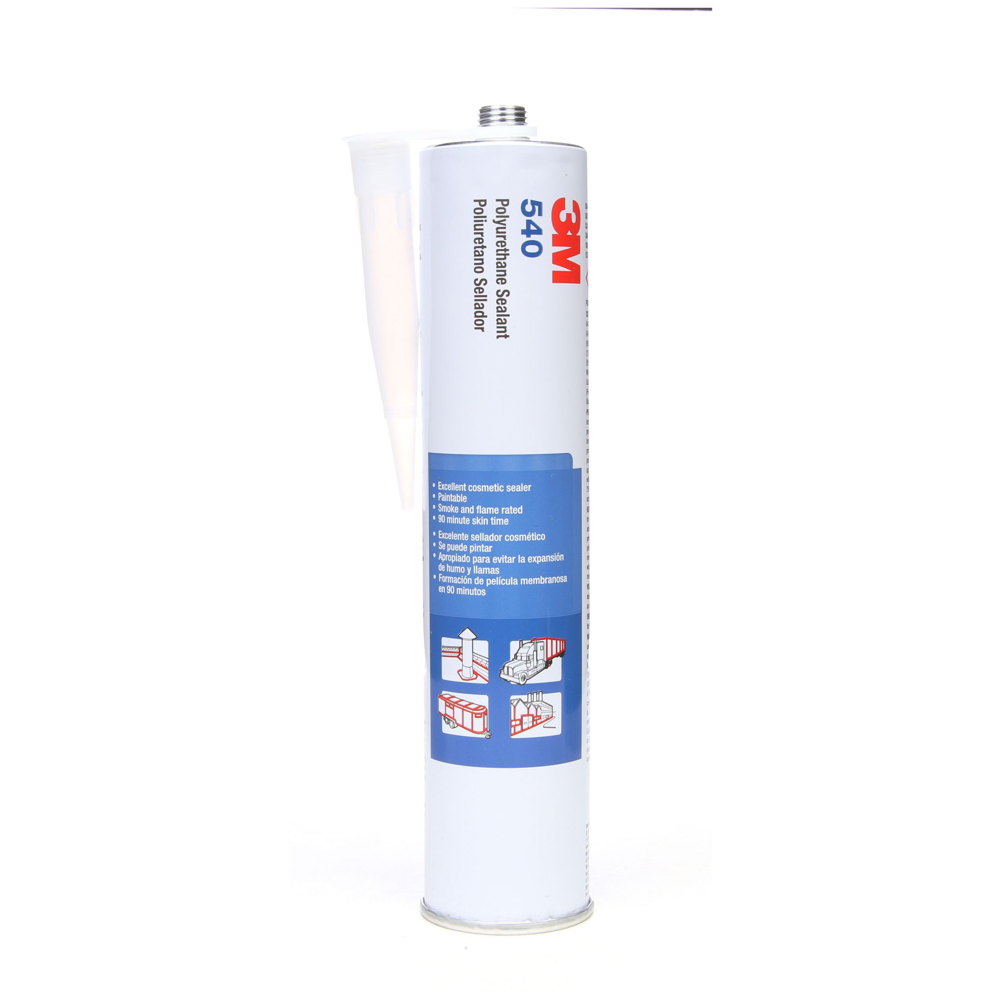 3M™ Adhesivo sellador de poliuretano 540, Blanco, 310 ml