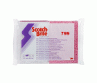 Scotch-Brite™ Laminados con esponjas de celulosa 799, Rosa/Blanco, 88 mm x 131 mm, 10/Pack