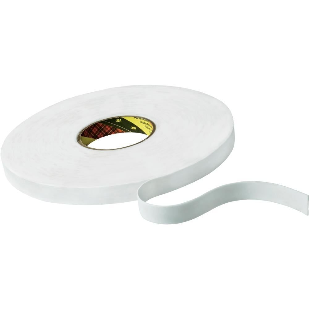 3M™ Cinta de espuma de Doble Cara 9508W, Blanca, 1500 mm x 66 m, 0.8 mm