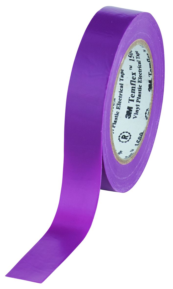3M™ Temflex™ 1500 Cinta PVC Color Violeta 19mm x 20m