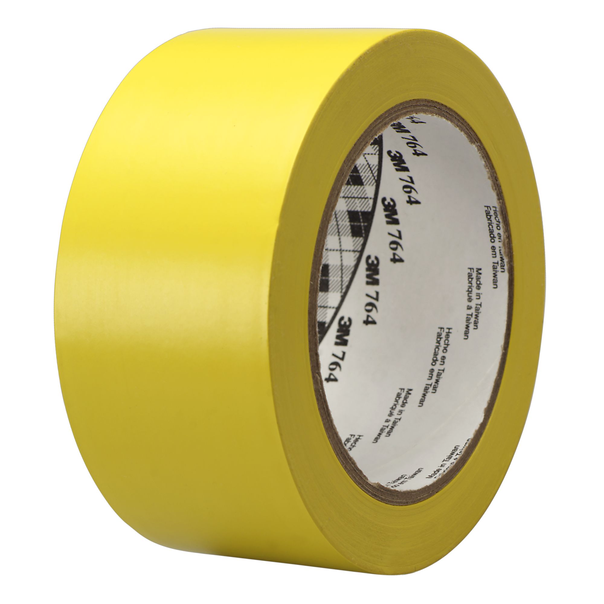 3M™ Cinta de Vinilo de Uso general 764, Amarillo, 50 mm x 33 m, 0.13 mm