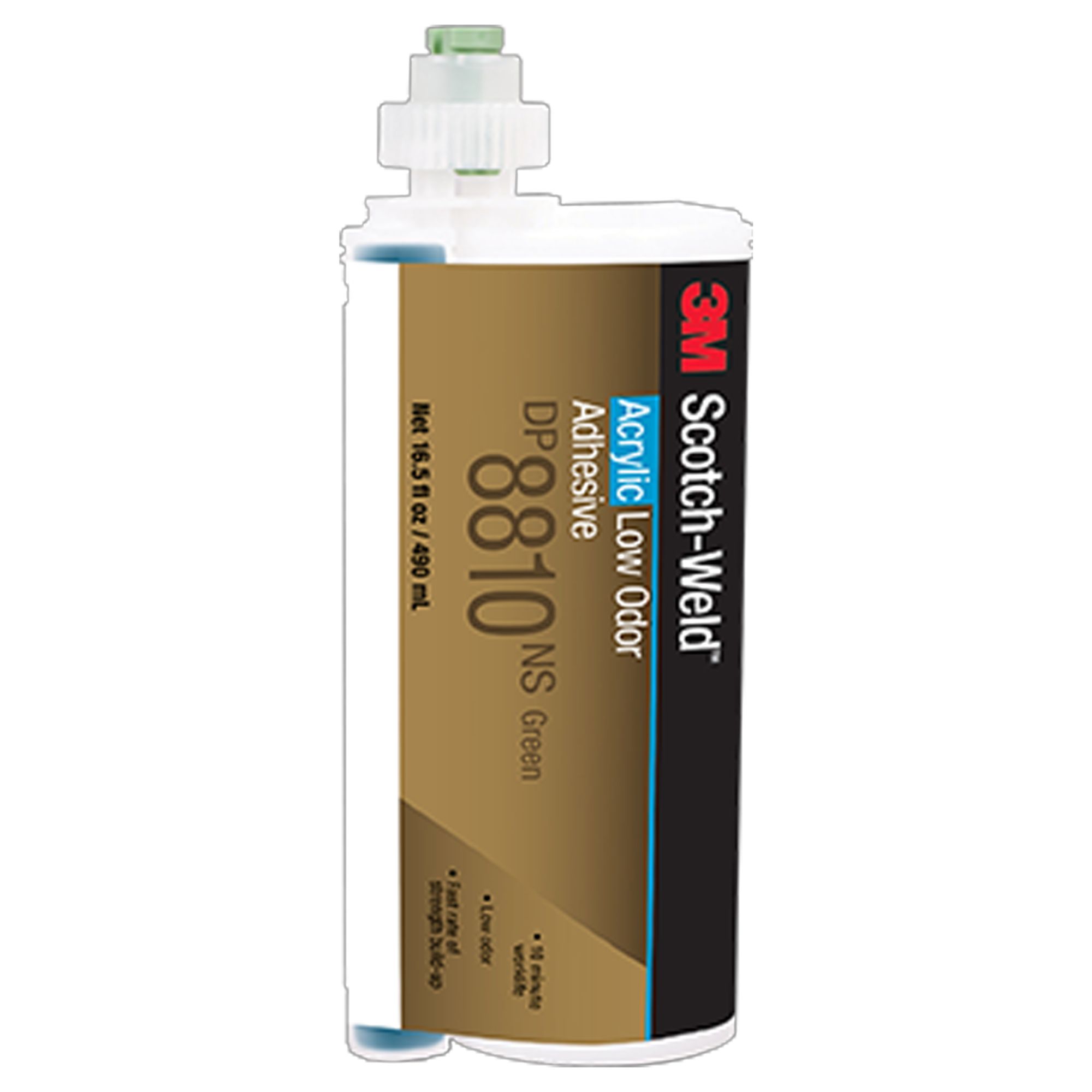 3M™ Scotch-Weld™ Adhesivo acrílico de bajo olor DP8810NS, Verde, 45 ml