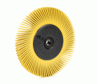 3M™ Scotch-Brite™ Cepillo Radial Bristle BB-ZB, 152 mm x 13 mm x 25 mm, P80, Amarillo, Tipo A, Con Adaptador