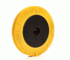 3M™ Scotch-Brite™ Cepillo Radial Bristle BB-ZB, 203 mm x 25 mm x 32 mm, P80, Amarillo, Tipo S, Con Adaptador