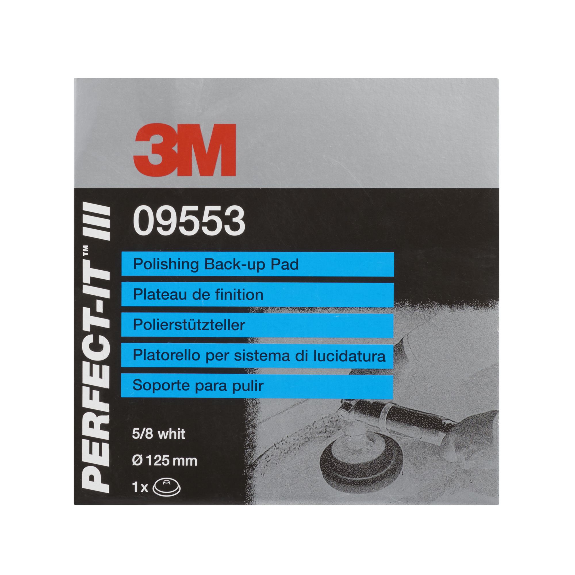 3M™ Perfect-It™ Plato de pulido, rosca 15.8 mm (5/8 in), 09553