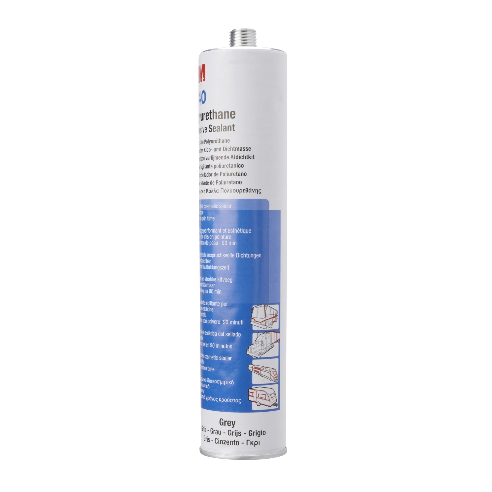 3M™ Adhesivo sellador de poliuretano 540, Gris, 310 ml