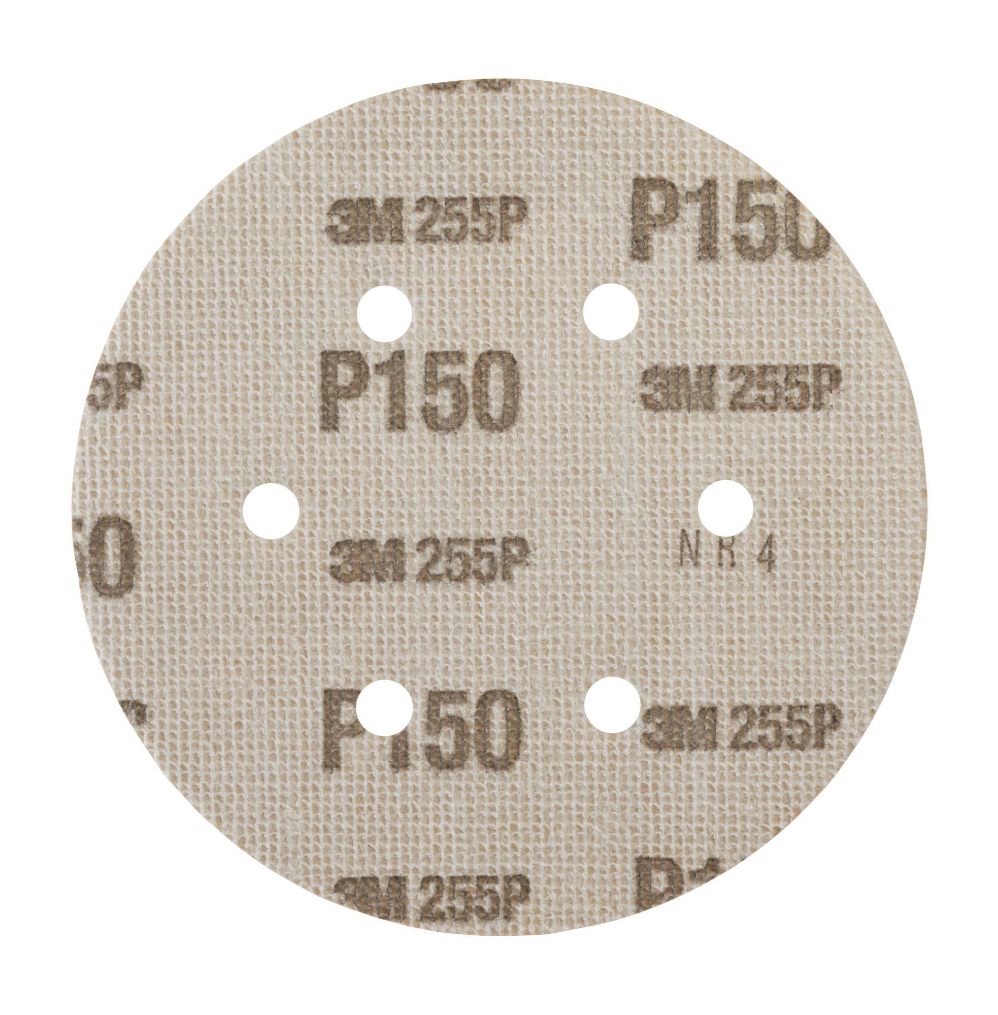 3M™ Hookit™ Paper Disc 255P, 152 mm, 6-Hole, P150