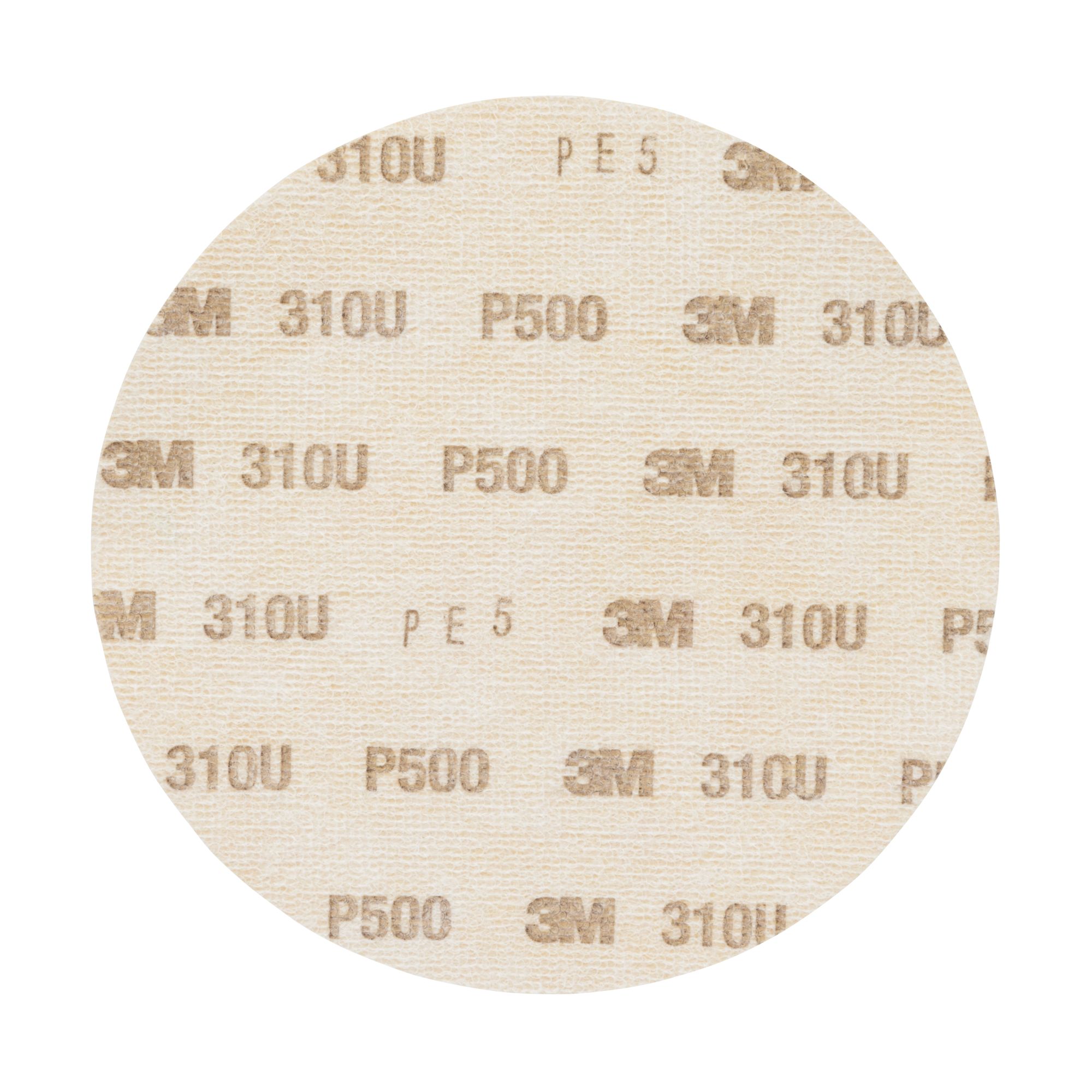 3M™ Hookit™ Disco 310U, 150 mm, Sin agujero, P500