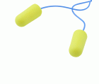 3M™ E-A-R™ E-A-Rsoft™ Neones Amarillos™ Tapones desechables, 36 dB, con cordón, 200 pares/caja, ES-01-005