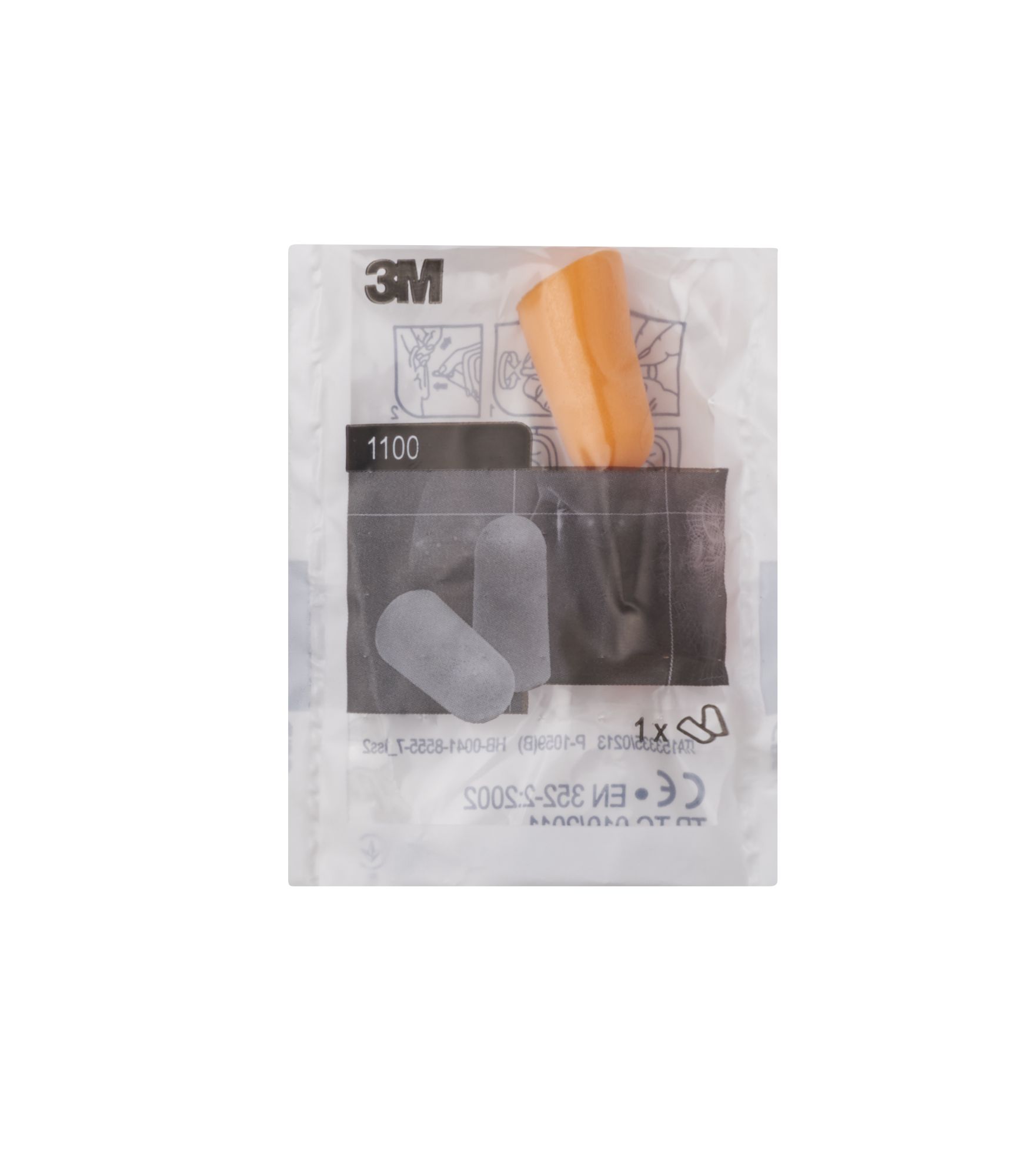 3M™ Tapones Serie 1100 desechables, 37 dB, sin cordón, 200 pares/caja, 1100