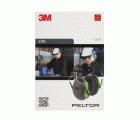 3M™ PELTOR™ Orejeras, 26 dB, verde, montadas en casco, X1P3