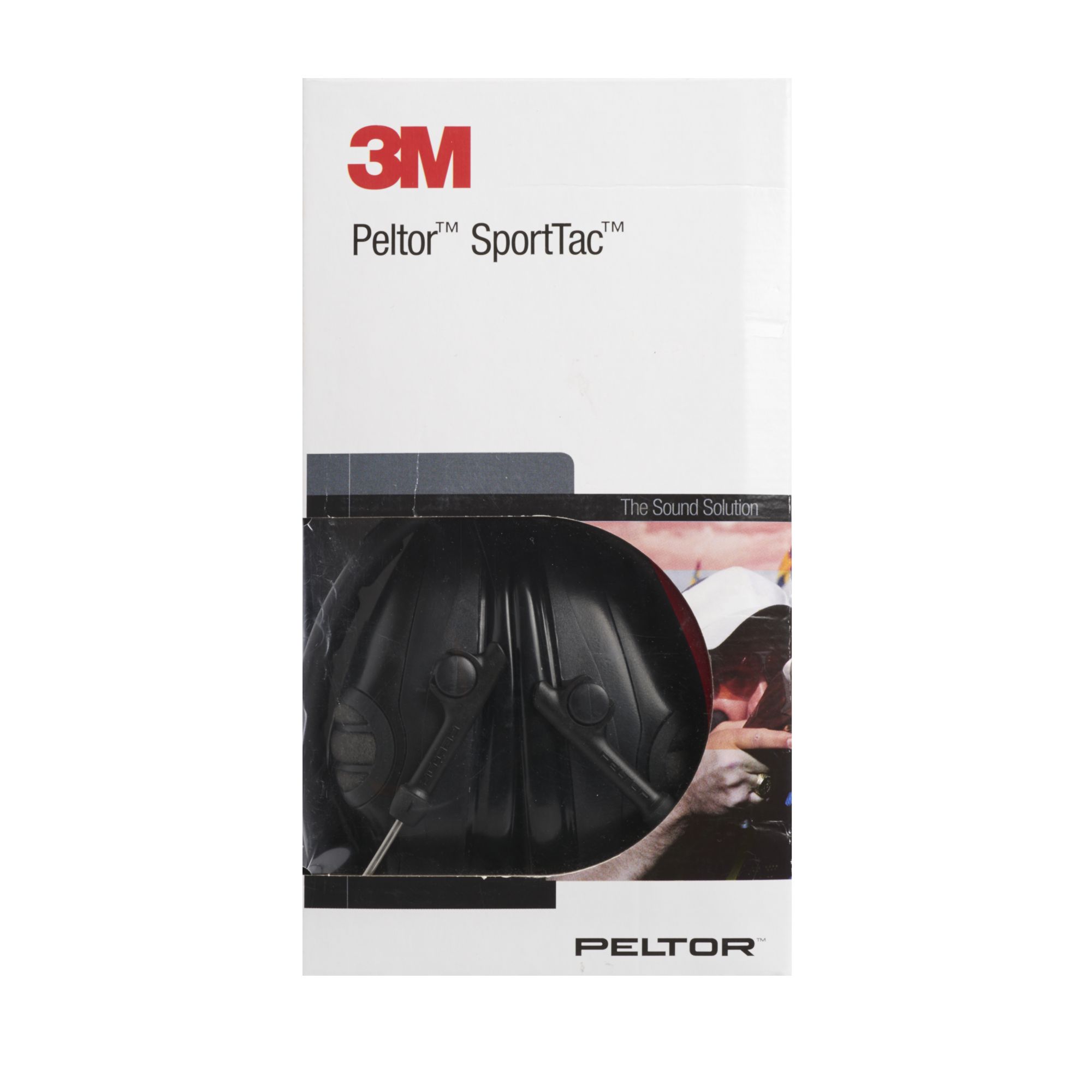 3M™ PELTOR™ SportTac Orejeras, 26 dB, cazoletas rojas/negras, diadema flexible, MT16H210F-478-RD