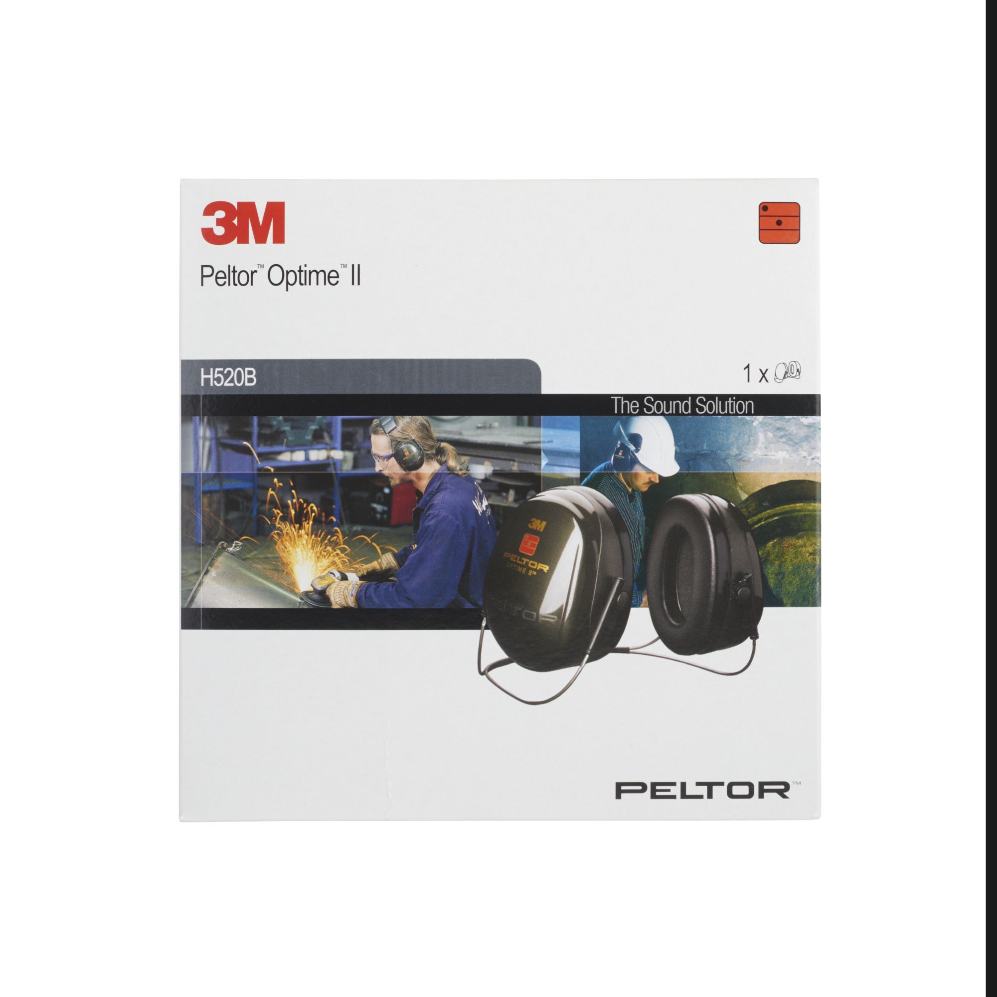 3M™ PELTOR™ Optime™ II Orejeras, 31 dB, verde, arnés de nuca, H520B-408-GQ