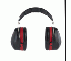 3M™ PELTOR™ Optime™ III Orejeras, 35 dB, negro/rojo, diadema, H540A-411-SV